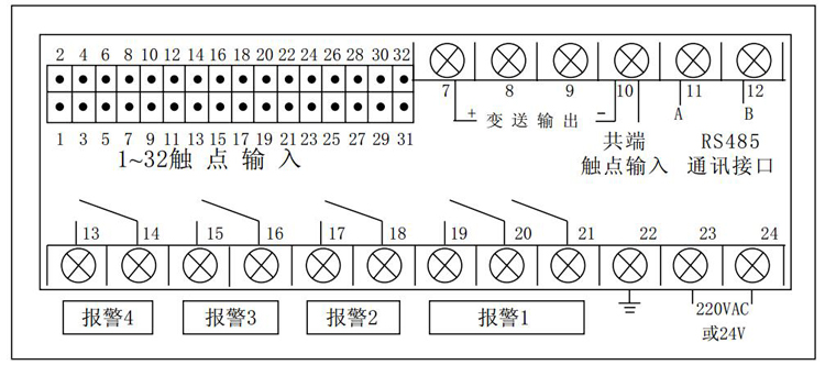 智能電接點(diǎn)液位顯示控制儀接線指南